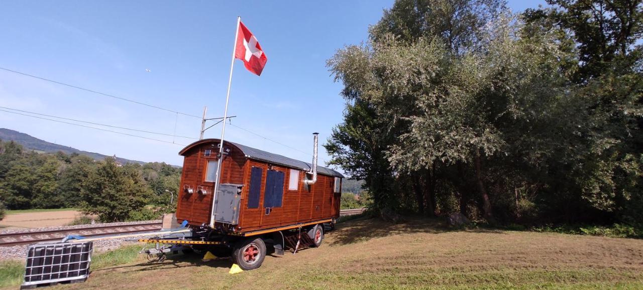 Autarkes Tiny House Mit Rheinblick Daire Rumikon Dış mekan fotoğraf